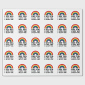 君を愛してるよ君を受け入れるLGBTQ ラッピングペーパー (フラット)