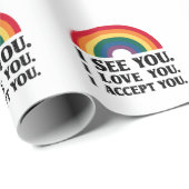 君を愛してるよ君を受け入れるLGBTQ ラッピングペーパー (ロールコーナー)