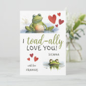 君を愛し合う | おもしろいバレンタインデー シーズンカード (スタンド正面)