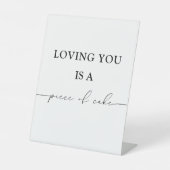 君を愛すことは楽だ |の結婚ケーキのサイン 台座サイン (正面)