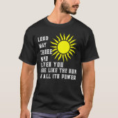 君を愛する者は太陽のように輝くであろう Tシャツ (正面)