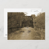 君を行かせる方法が分からない… ポストカード (正面/裏面)