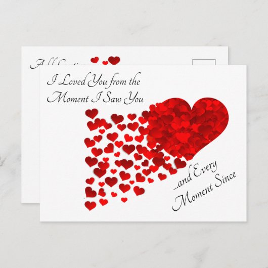 君を見た瞬間君が好きだった… ポストカード (正面/裏面)