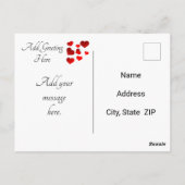 君を見た瞬間君が好きだった… ポストカード (裏面)