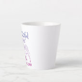 君を見ると人生は素晴らしい カフェラテマグ (正面)