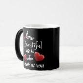 君を見ると人生は素晴らしい モーフィングマグカップ (正面左)