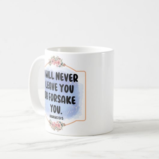 君を見捨てた離れりはせぬ コーヒーマグカップ (正面左)