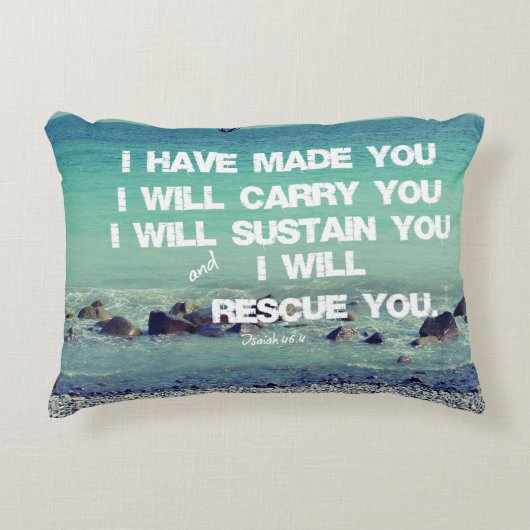 君を造った、聖書運の聖句を作ろう アクセントクッション (正面)