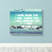 君を造った、聖書運の聖句を作ろう キャンバスプリント (インサイチュ (ウッドフロア))