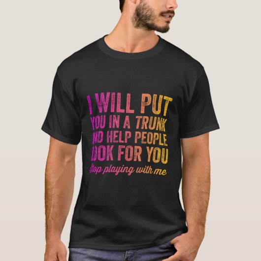 君を鞄に入れて人が捜救済す Tシャツ (正面)