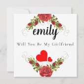 君エレガントは俺のガールフレンドになる サンキューカード (正面)