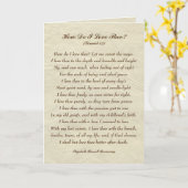 君エレガントを愛せるかロマンチックな詩 カード (黄色い花)