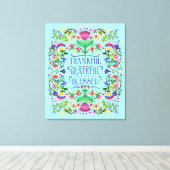 君カスタマイズ |民俗芸術の花 賛美 | キャンバスプリント (インサイチュ (ウッドフロア))