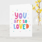 君カラフルはとても愛される カード (黄色い花)