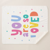 君カラフルはとても愛される シェルパブランケット (正面(横))