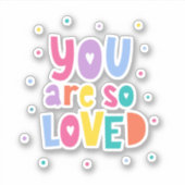 君カラフルはとても愛される シール (正面)