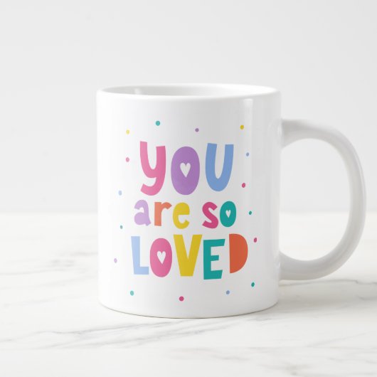 君カラフルはとても愛される ジャンボコーヒーマグカップ (右)