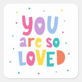 君カラフルはとても愛される スクエアシール (正面)