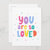 君カラフルはとても愛される ポストカード (正面/裏面)