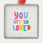 君カラフルはとても愛される メタルオーナメント (正面)