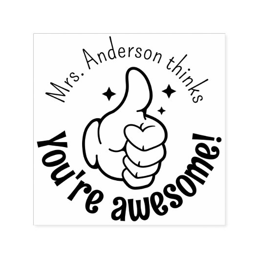 君パーソナライズされたは不器用素晴らしだ セルフインキングスタンプ (デザイン)