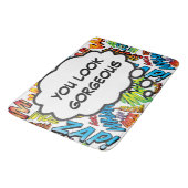 君パーソナライズされたは華やかだカラフルね バスマット (アングル)