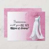 君ユニークは僕の名誉の賜物か 招待状 (正面/裏面)