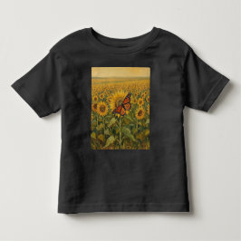 君主とひまわり トドラーTシャツ