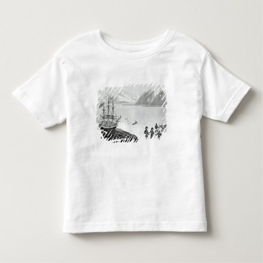 君主の先住民との最初の対話 トドラーTシャツ (正面)