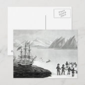 君主の先住民との最初の対話 ポストカード (正面/裏面)