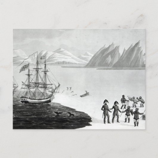 君主の先住民との最初の対話 ポストカード (正面)