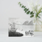 君主の先住民との最初の対話 ポストカード (スタンド正面)