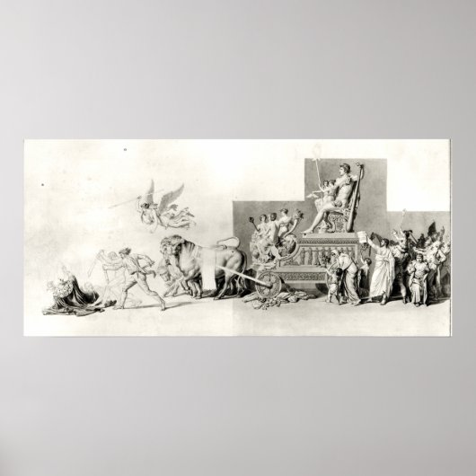 君主制にフランスの対する国民の勝利 ポスター (正面)