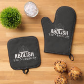 君主制を廃止する 鍋つかみ&鍋敷きセット (トップダウン)