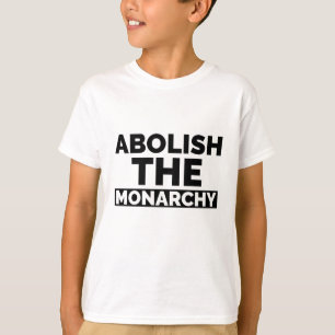 君主制を廃止する Tシャツ