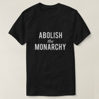 君主制を廃止する Tシャツ