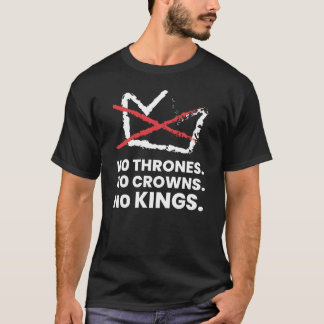 君主制反対抗議 Tシャツ