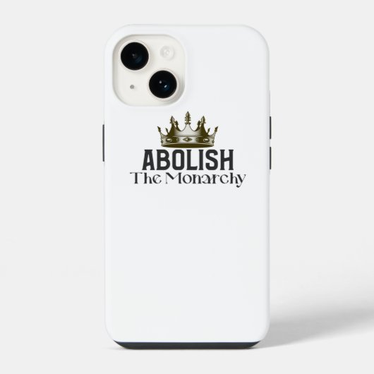 君主制廃止 iPhoneケース (裏面)