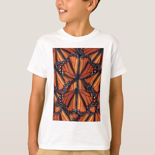 君主蝶のアート Tシャツ (正面)