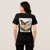 君主蝶の渡り トライブレンドTシャツ (裏面全面)