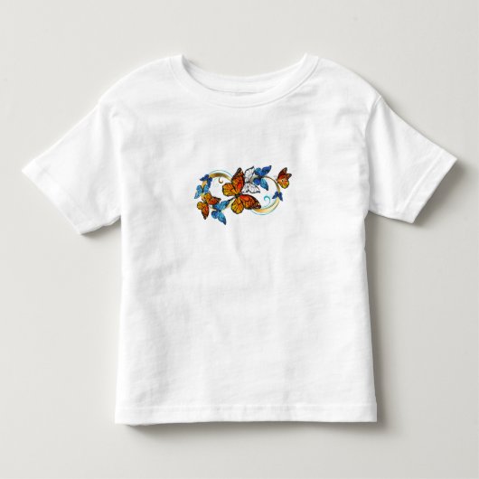 君主蝶の無限 トドラーTシャツ (正面)