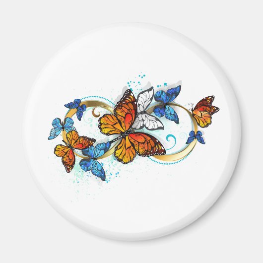 君主蝶の無限 マグネット (正面)