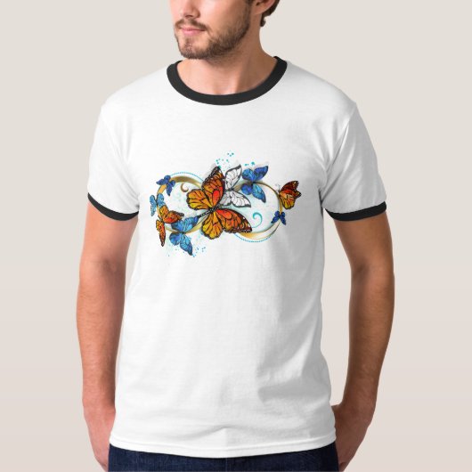 君主蝶の無限 Tシャツ (正面)