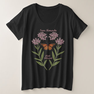 君主蝶Tシャツ プラスサイズTシャツ