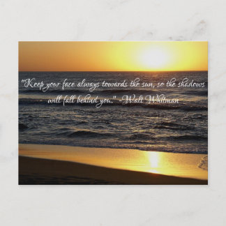 「君保の顔はいつも太陽の方に向かって ポストカード