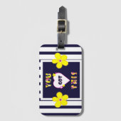 君前向きはこれを認得める ラゲッジタグ (正面縦)