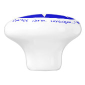 君前向きは青いユニークと断言 セラミックノブ (側面)