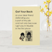 君得のおもしろい考え詩 カード (黄色い花)