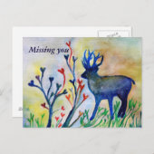 君恋しく思のはがき ポストカード (正面/裏面)