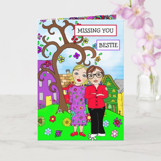 君恋しく思の友情考えを思い込む カード (蘭)